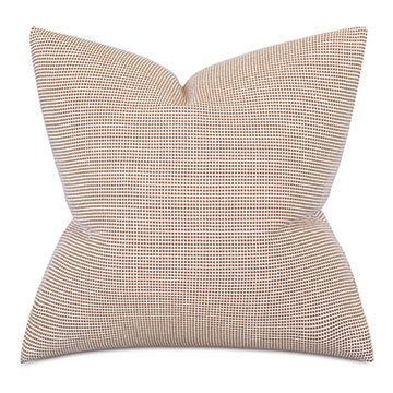 Xander Geometric Euro Sham in Terracotta