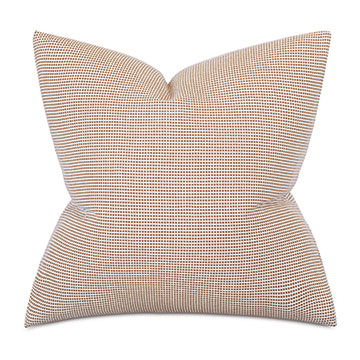 XANDER GEOMETRIC PETIT EURO SHAM IN TERRACOTTA