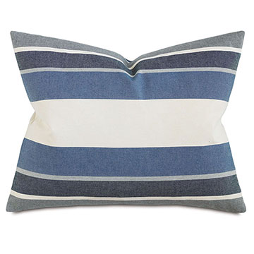 Wainscott Denim Striped Standard Sham