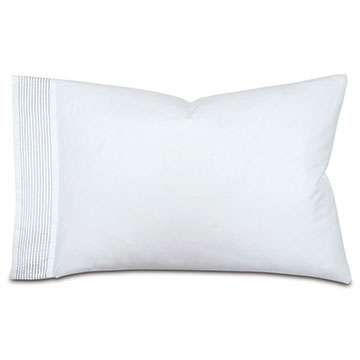 Marsden Satin Stitch Pillowcase in Dove