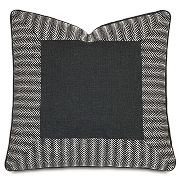 TAOS MITERED BORDER DECORATIVE PILLOW