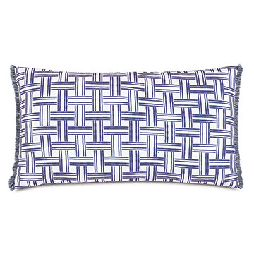 VIZCAYA FAUX BASKETWEAVE DECORATIVE PILLOW