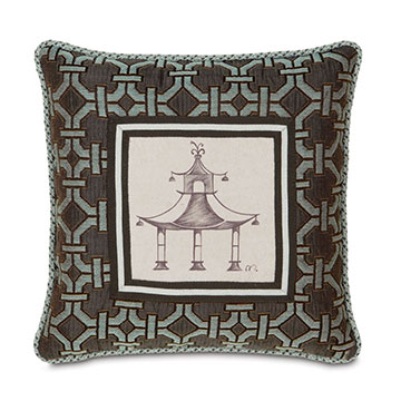 Hand-Painted Pagoda With Cord