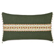 MANDERLEY EMBROIDERED BORDER DECORATIVE PILLOW