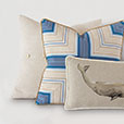 Maritime Nautical Accent Pillow In Blue