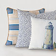 Maritime Nautical Accent Pillow In Blue