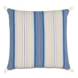 Maritime Stripe Accent Pillow In Blue