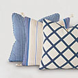 Maritime Stripe Accent Pillow In Blue