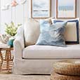 Maritime Nautical Accent Pillow In Ivory