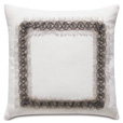 Naomi Border Accent Pillow In White