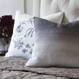 Naomi Ombre Hand Painted Accent Pillow In Purple