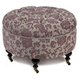 Mica Gunmetal Round Ottoman