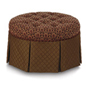 Ennis Plum Round Ottoman