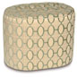 Brenn Oval Tufted Ottoman