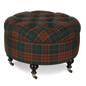 Brandy Spice Round Ottoman