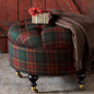 Brandy Spice Round Ottoman