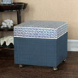 Kari Iris Storage Boxed Ottoman