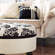 Evelyn Round Ottoman