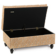 Fellows Amber Storage Chest Ottoman