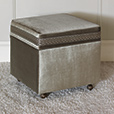 Velda Smoke Storage Boxed Ottoman