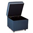 Grover Indigo Storage Boxed Ottoman