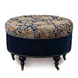 Arthur Ochre Round Ottoman