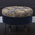 Arthur Ochre Round Ottoman