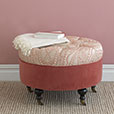 Rena Carnation Round Ottoman