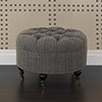 Reign Textured Round Ottoman