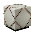 Steeplechaser Diamond Tape Ottoman