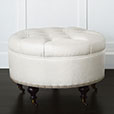 Danae Faux Ostrich Ottoman