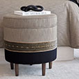 Talena Nailheads Ottoman