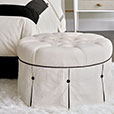 Dominique Pleated Ottoman