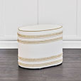 WREN FRINGE APPLIQUE OTTOMAN