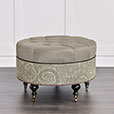 HIGHLAND BUTTON-TUFTED OTTOMAN