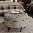 HIGHLAND BUTTON-TUFTED OTTOMAN