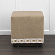 LEVI FAUX HIDE OTTOMAN