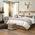 LEVI FAUX HIDE OTTOMAN