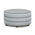 HIGHCLERE STRIPED VINE OTTOMAN