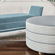 HIGHCLERE STRIPED VINE OTTOMAN