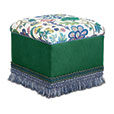 BOCA RATON FLORAL OTTOMAN
