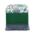 BOCA RATON FLORAL OTTOMAN