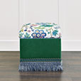 BOCA RATON FLORAL OTTOMAN