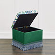 BOCA RATON FLORAL OTTOMAN