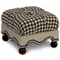 Leroux Ebony Medium Ottoman