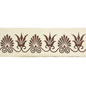 Anthemion Border Ivory/Brown Large