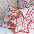 Paloma Hand Painted Decorative Pillow