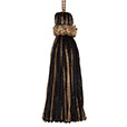 Tassel Congo Black & Gold