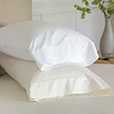 Gianna Hemstitch Pillowcase in Ivory