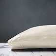 Deluca Sateen Pillowcase in Ivory